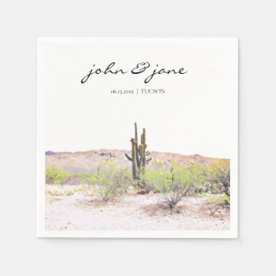 Serviette En Papier Serviettes personnalisées Tuscon Arizona Desert