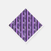 Serviette En Papier Serviettes personnalisées violettes et à rayures n (Coin)