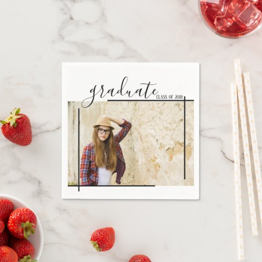 Serviette En Papier Serviettes photo Abstrait noir moderne (En situation)