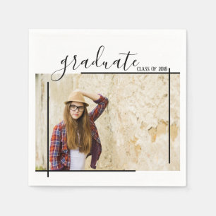 Serviette En Papier Serviettes photo Abstrait noir moderne