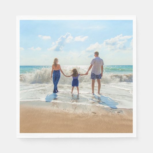 Serviette En Papier Serviettes photo personnalisées avec vos photos pr (Devant)