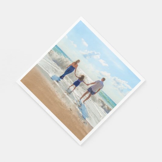 Serviette En Papier Serviettes photo personnalisées avec vos photos pr (Coin)