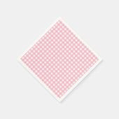 Serviette En Papier Serviettes Plaid Buffalo Rose Classique (Coin)
