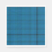 Serviette En Papier Serviettes Plaid Turquoise (Devant)