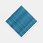 Serviette En Papier Serviettes Plaid Turquoise (Coin)