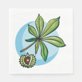 Serviette En Papier Serviettes Plante Buckeye (Devant)