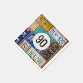 Serviette En Papier Serviettes Plaque d'immatriculation rouillée 90e a (Coin)