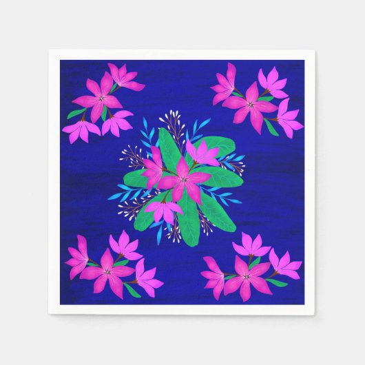 Serviette En Papier Serviettes pleines de fleurs (Devant)