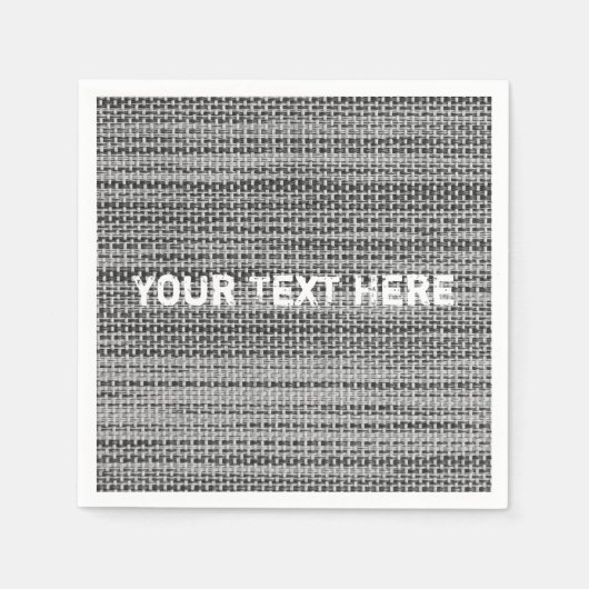 Serviette En Papier Serviettes pliées avec texte personnalisé (Devant)