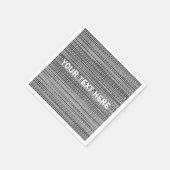 Serviette En Papier Serviettes pliées avec texte personnalisé (Coin)