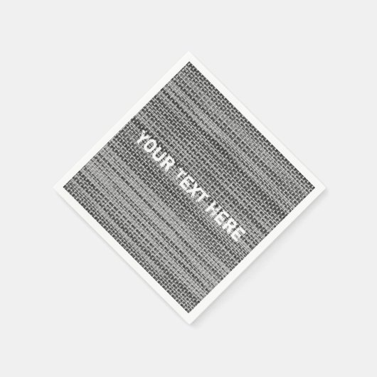 Serviette En Papier Serviettes pliées avec texte personnalisé (Coin)