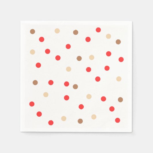 Serviette En Papier Serviettes Polka Dot (Devant)