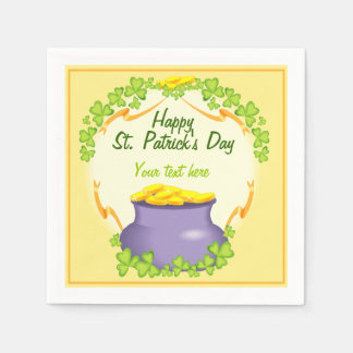 Serviette En Papier Serviettes Pot d'Or Irlandais