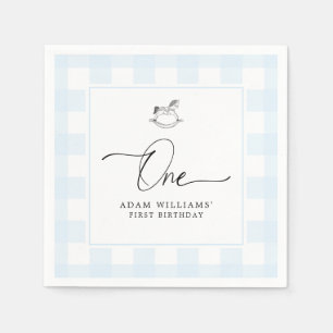 Serviette En Papier Serviettes pour 1er anniversaire à motif cheval à 