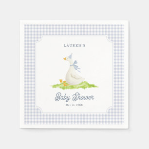 Serviette En Papier Serviettes pour Baby Shower à motif d'abricot bleu