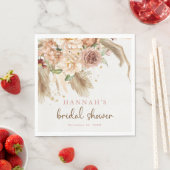 Serviette En Papier Serviettes pour baby shower avec herbe de la pampa (En situation)