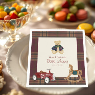 Serviette En Papier Serviettes pour Baby Shower avec Ours en Jouet Vin