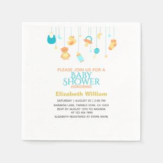 Serviette En Papier Serviettes pour Baby Shower avec un design décorat