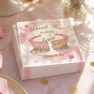 Serviette En Papier Serviettes pour Baby Shower "Cutie Pie"