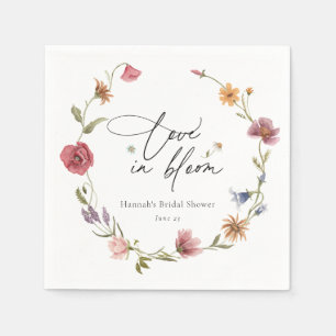 Serviette En Papier Serviettes pour Baby Shower Fleur de Wildflower