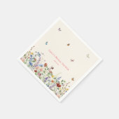 Serviette En Papier Serviettes pour Baby Shower Fleurs Sauvages & Papi (Coin)