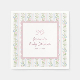 Serviette En Papier Serviettes pour baby shower grandmillennial à moti