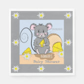 Serviette En Papier Serviettes pour Baby Shower Little Cartoon Mouse E (Devant)