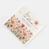 Serviette En Papier Serviettes pour Baby Shower Love In Bloom (Coin)