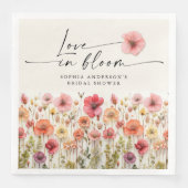 Serviette En Papier Serviettes pour Baby Shower Love In Bloom (Devant)