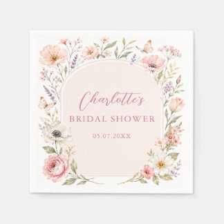 Serviette En Papier Serviettes pour Baby Shower Love Is In Bloom