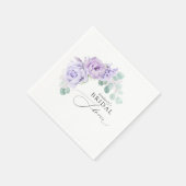 Serviette En Papier Serviettes pour Baby Shower / Mariage Fleuris Viol (Coin)