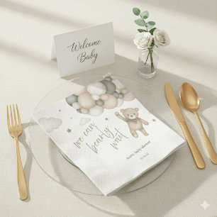 Serviette En Papier Serviettes pour Baby Shower Ourson 'On a du Mal à