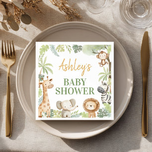 Serviette En Papier Serviettes pour Baby Shower sur le thème des Anima
