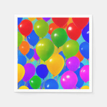 Serviettes pour ballons d'anniversaire