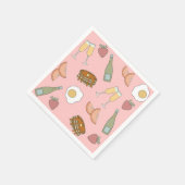 Serviette En Papier Serviettes pour brunch et cocktail pétillant (Coin)