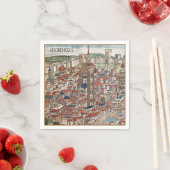 Serviette En Papier Serviettes pour cocktail de réception Florencia 14 (En situation)