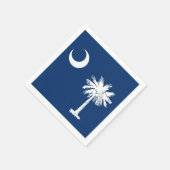 Serviette En Papier Serviettes pour cocktails avec drapeau de Caroline (Coin)