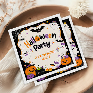 Serviette En Papier Serviettes pour costumes de Halloween colorés
