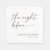 Serviette En Papier Serviettes pour dîner de répétition, Serviettes la (Devant)