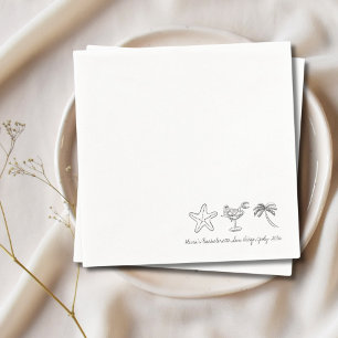 Serviette En Papier Serviettes pour enterrement de vie de jeune fille 