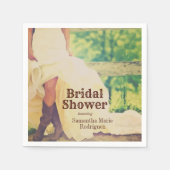 Serviette En Papier Serviettes pour enterrement de vie de jeune fille  (Devant)