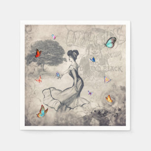 Serviette En Papier Serviettes pour femme vintage