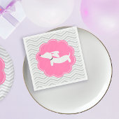 Serviette En Papier Serviettes pour Fête Baby Shower Bébé Rose Teckel