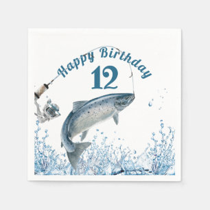 Serviette En Papier Serviettes pour fête d'anniversaire 12 ans Big Fis
