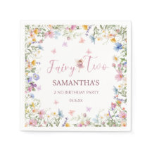 Serviettes pour fête d'anniversaire de 2 ans de Ja