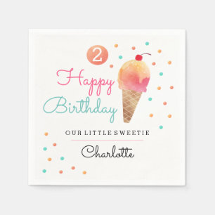 Serviette En Papier Serviettes pour fête d'anniversaire des enfants th