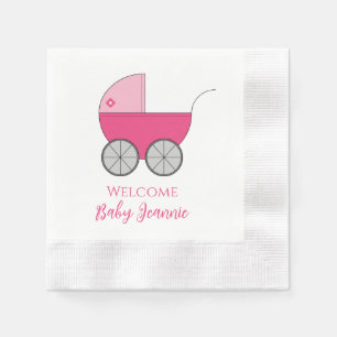 Serviette En Papier Serviettes pour fête de bébé et voiture d'enfant