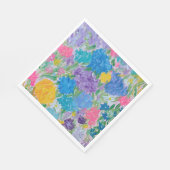 Serviette En Papier Serviettes pour fête de majesté florale (Coin)