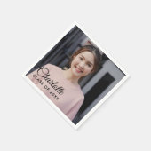 Serviette En Papier Serviettes pour fête de remise de diplôme avec nom (Coin)