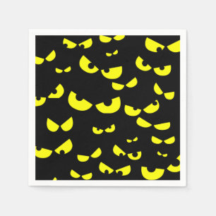 Serviette En Papier Serviettes pour fête d'Halloween avec des yeux de